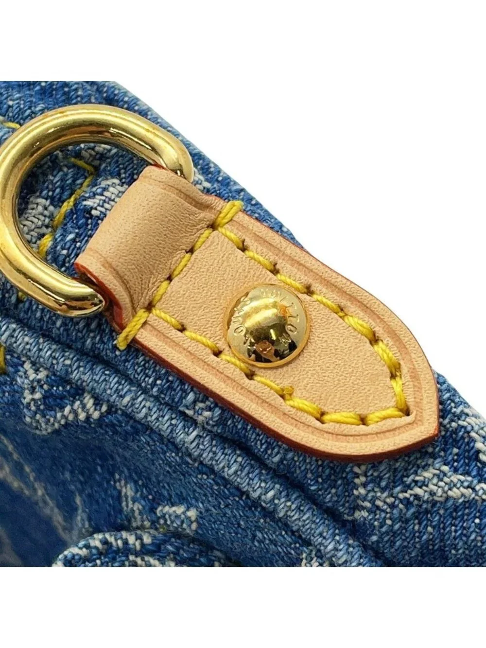 Louis Vuitton Shoulder Bag Monogram Denim LV Remix Pochette Fairfax